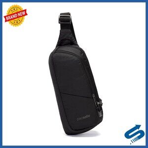 Anti-Theft Sling Pack 2.5L Crossbody Bag with Lockable Zippers RFID Pocket